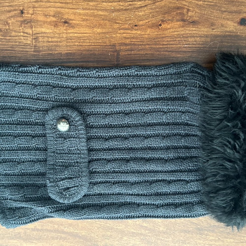 Dog cable knit sweater